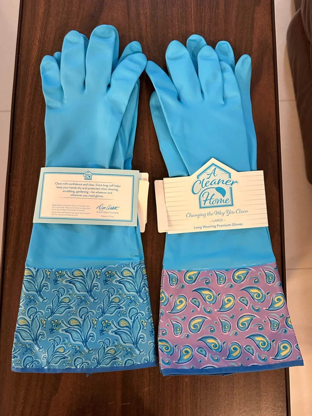 NWT Long Wearing Premium Patterned🧤Gloves (Size: L)